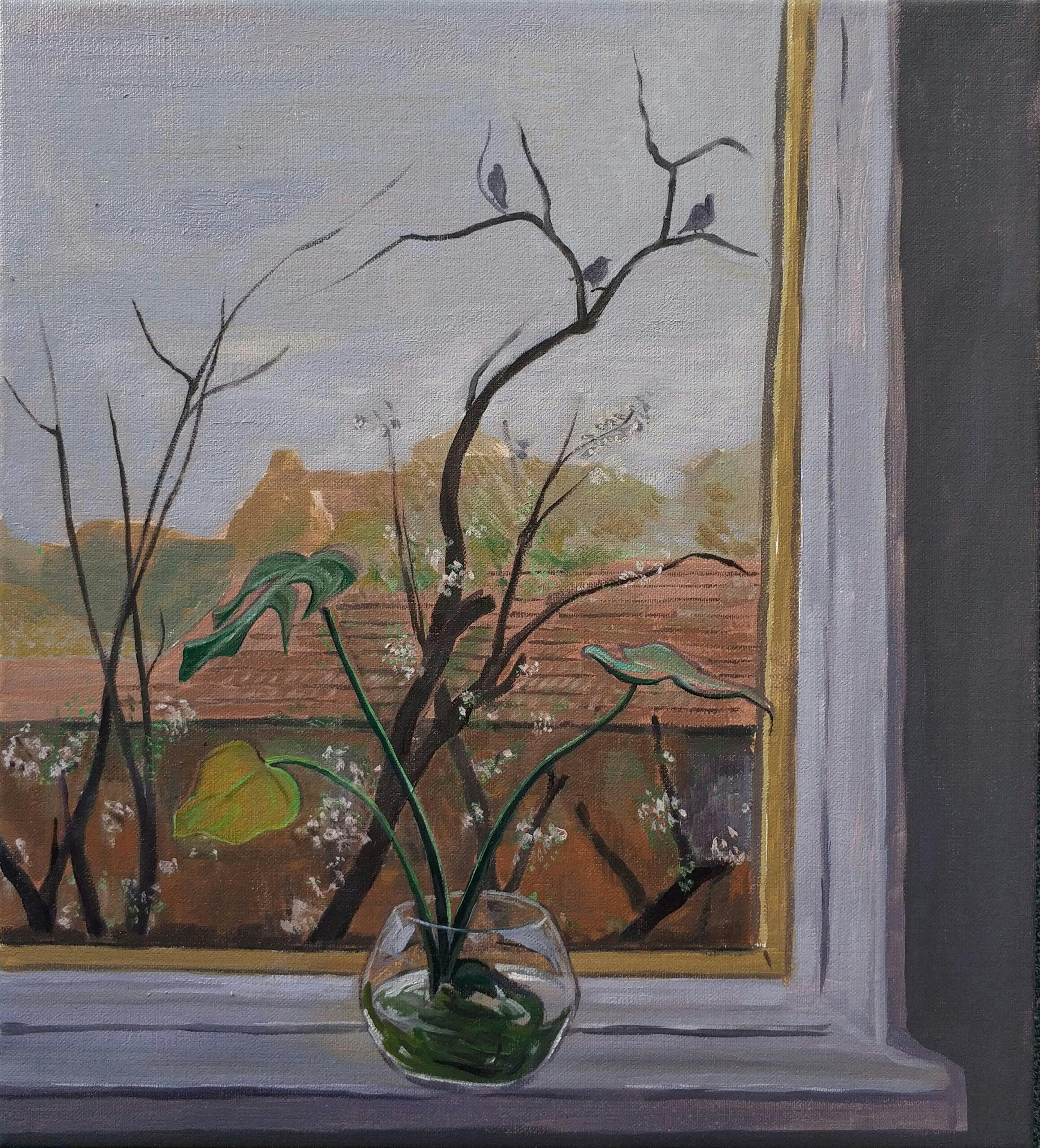 Dayan J, Morning View Flemington, 50x45cm, Oil on Linen