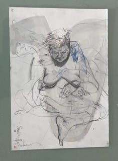 8. Life Drawing JemimaSarah, 2022, mixed media on paper, 50.0 x 35.0 cm