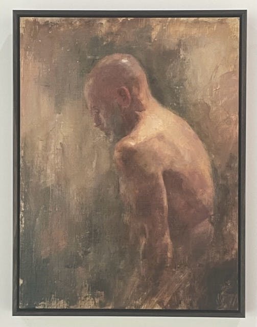John, 2022, oil on linen panel, 41.0 x 31.0 cm