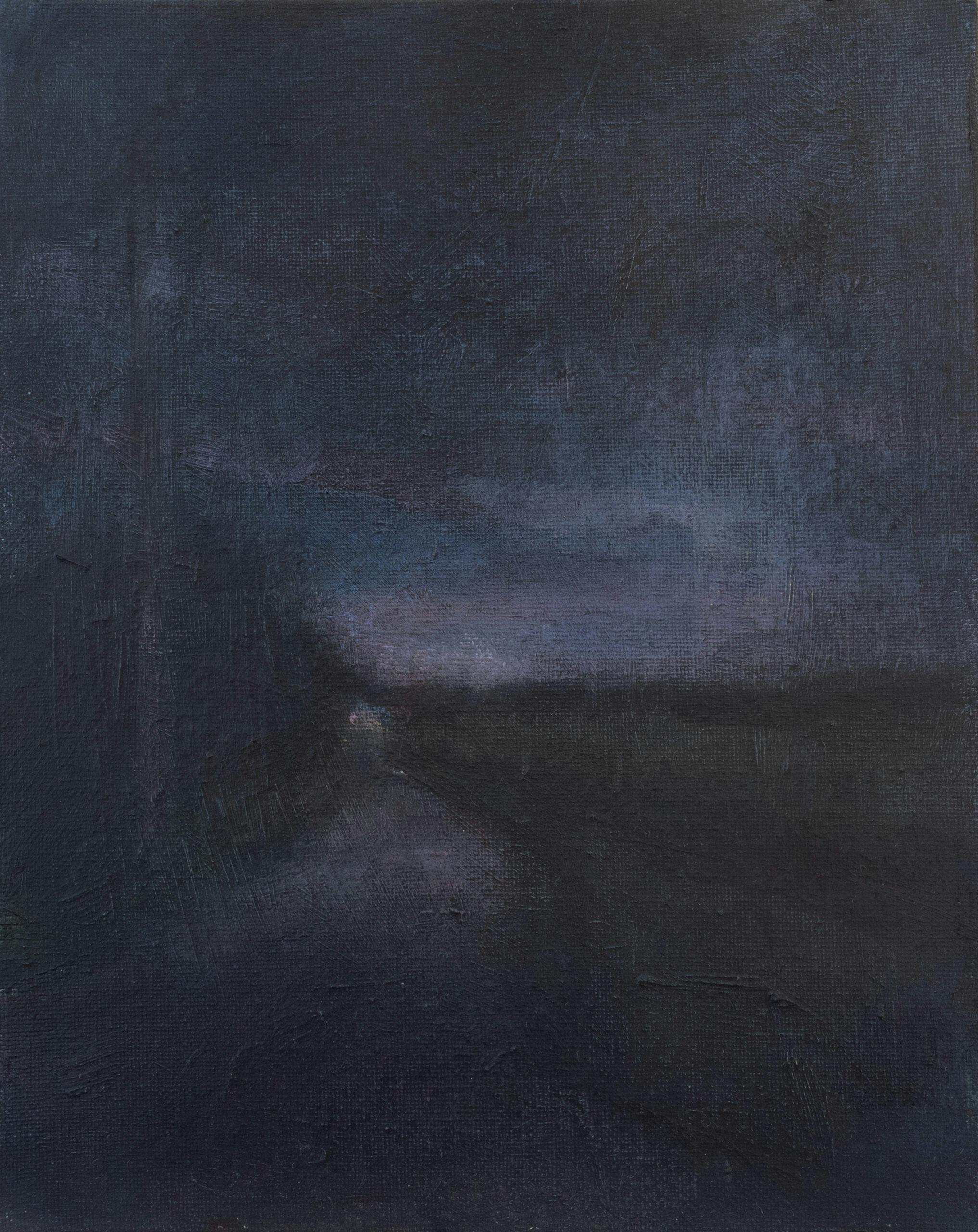 Lana Daubermann, Moonlight, 2023, oil on canvas, 20.0 x 25.0 cm